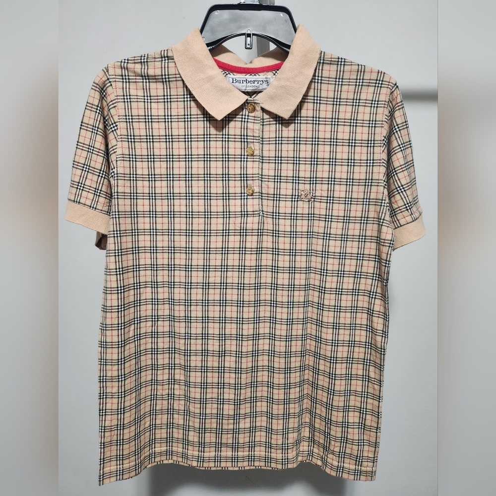 FINAL SALE!! Burberry Vintage Polo Shirt Womens Small
